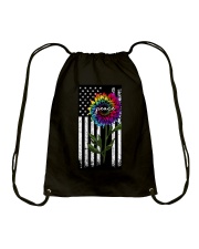 Peace Sunflower Drawstring Bag tile