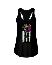 Peace Sunflower Ladies Flowy Tank tile