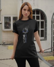 Back the blue sunflower Classic T-Shirt apparel-classic-tshirt-lifestyle-19