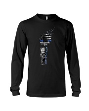 Back the blue sunflower Long Sleeve Tee tile