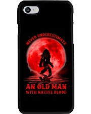 Never underestimate an old man Phone Case tile