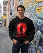 Never underestimate an old man Crewneck Sweatshirt lifestyle-unisex-sweatshirt-front-2
