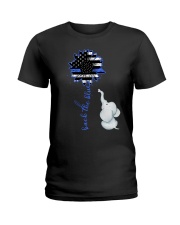 Back the blue Ladies T-Shirt tile