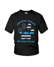 Supporting the paws Youth T-Shirt tile