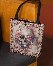 Floral skull All-over Tote aos-all-over-tote-lifestyle-front-02