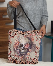Floral skull All-over Tote aos-all-over-tote-lifestyle-front-10