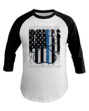 Supporting the paws Baseball Tee tile