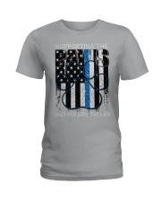 Supporting the paws Ladies T-Shirt tile