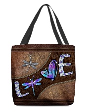 Love Leather pattern print All-over Tote front