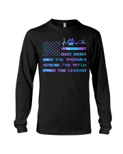 Dog mom Independence day Long Sleeve Tee tile
