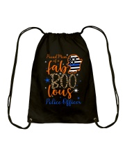 Proud Mom of a Fab Boo Lous Police Officer Drawstring Bag tile