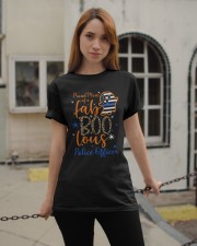 Proud Mom of a Fab Boo Lous Police Officer Classic T-Shirt apparel-classic-tshirt-lifestyle-19