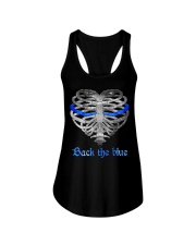 Blue lives matter Ladies Flowy Tank tile