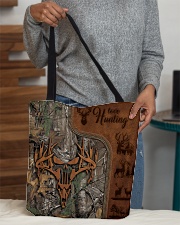Hunting Leather Pattern Print All-over Tote aos-all-over-tote-lifestyle-front-10