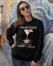 I'm retired Crewneck Sweatshirt lifestyle-unisex-sweatshirt-front-3