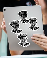 Obstinate head strong girl Sticker - 4 pack (Vertical) aos-sticker-4-pack-vertical-lifestyle-front-11