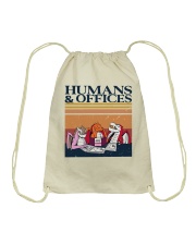 Humans And Office Drawstring Bag tile