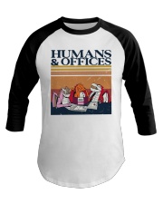 Humans And Office Baseball Tee tile