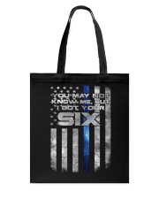 You may not know me Tote Bag tile