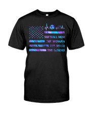 Softball mom Independence day Classic T-Shirt tile