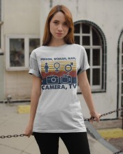 Person woman man camera Classic T-Shirt apparel-classic-tshirt-lifestyle-19
