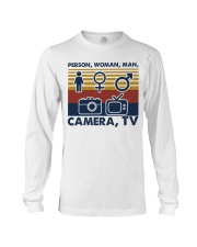 Person woman man camera Long Sleeve Tee tile