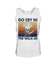 Go cry in the walk in Unisex Tank tile