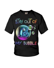 Stay out of my bubble Youth T-Shirt tile