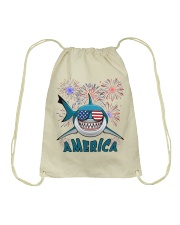 Love America Independence day Drawstring Bag tile