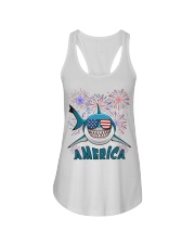 Love America Independence day Ladies Flowy Tank tile