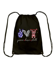 America love Independence day Drawstring Bag tile