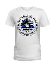 Supporting the paws Ladies T-Shirt tile