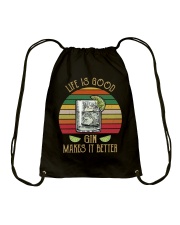 Life is good Drawstring Bag tile