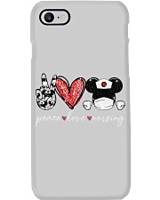 Peace Love Nursing - Printed apparels Phone Case tile