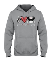 Peace Love Nursing - Printed apparels Hooded Sweatshirt tile