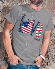 Live Love Teach Classic T-Shirt lifestyle-mens-crewneck-front-4