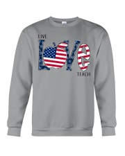 Live Love Teach Crewneck Sweatshirt tile
