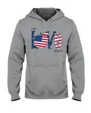 Live Love Teach Hooded Sweatshirt tile