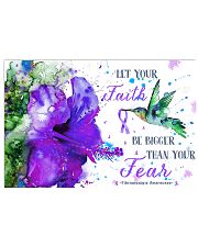 Let your faith bigger than your fear 17x11 Poster front