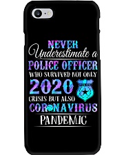 Never underestimate a police officer Phone Case tile