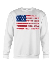 Pro-life Pro-God Crewneck Sweatshirt front