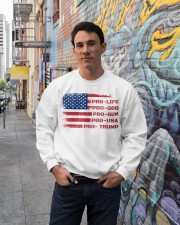 Pro-life Pro-God Crewneck Sweatshirt lifestyle-unisex-sweatshirt-front-2