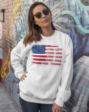 Pro-life Pro-God Crewneck Sweatshirt lifestyle-unisex-sweatshirt-front-3