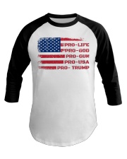 Pro-life Pro-God Baseball Tee tile