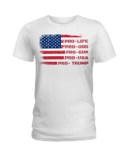 Pro-life Pro-God Ladies T-Shirt tile