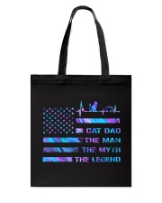 Cat dad Independence day Tote Bag tile