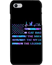 Cat dad Independence day Phone Case tile