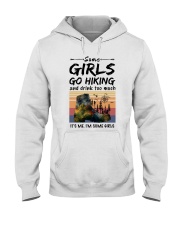 Some girls go hiking Hooded Sweatshirt tile