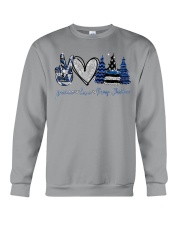 Peace Love Merry Christmas Crewneck Sweatshirt tile