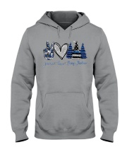 Peace Love Merry Christmas Hooded Sweatshirt tile